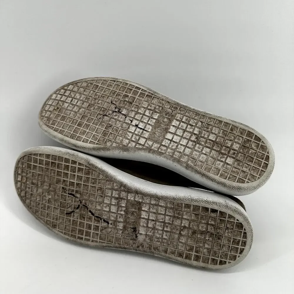 Vince Verrell Suede Slip On Sneakers Mule Suede Leather Round Toe Tan 5.5M